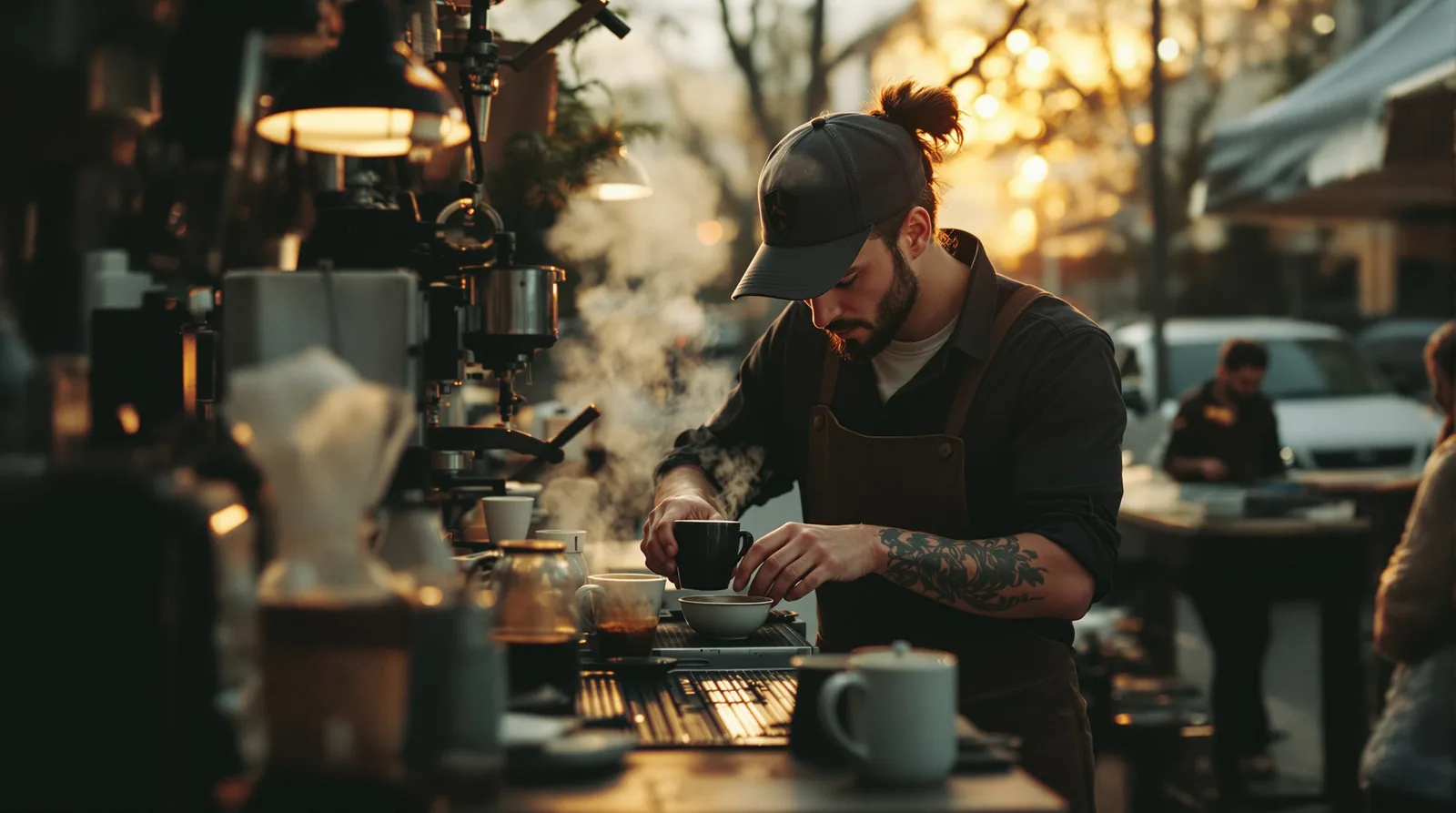 editorial hero image for how to start a mobile coffee cart business