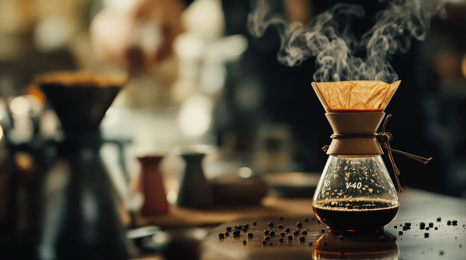 editorial hero image for v60 vs chemex vs aeropress: which should you brew with
