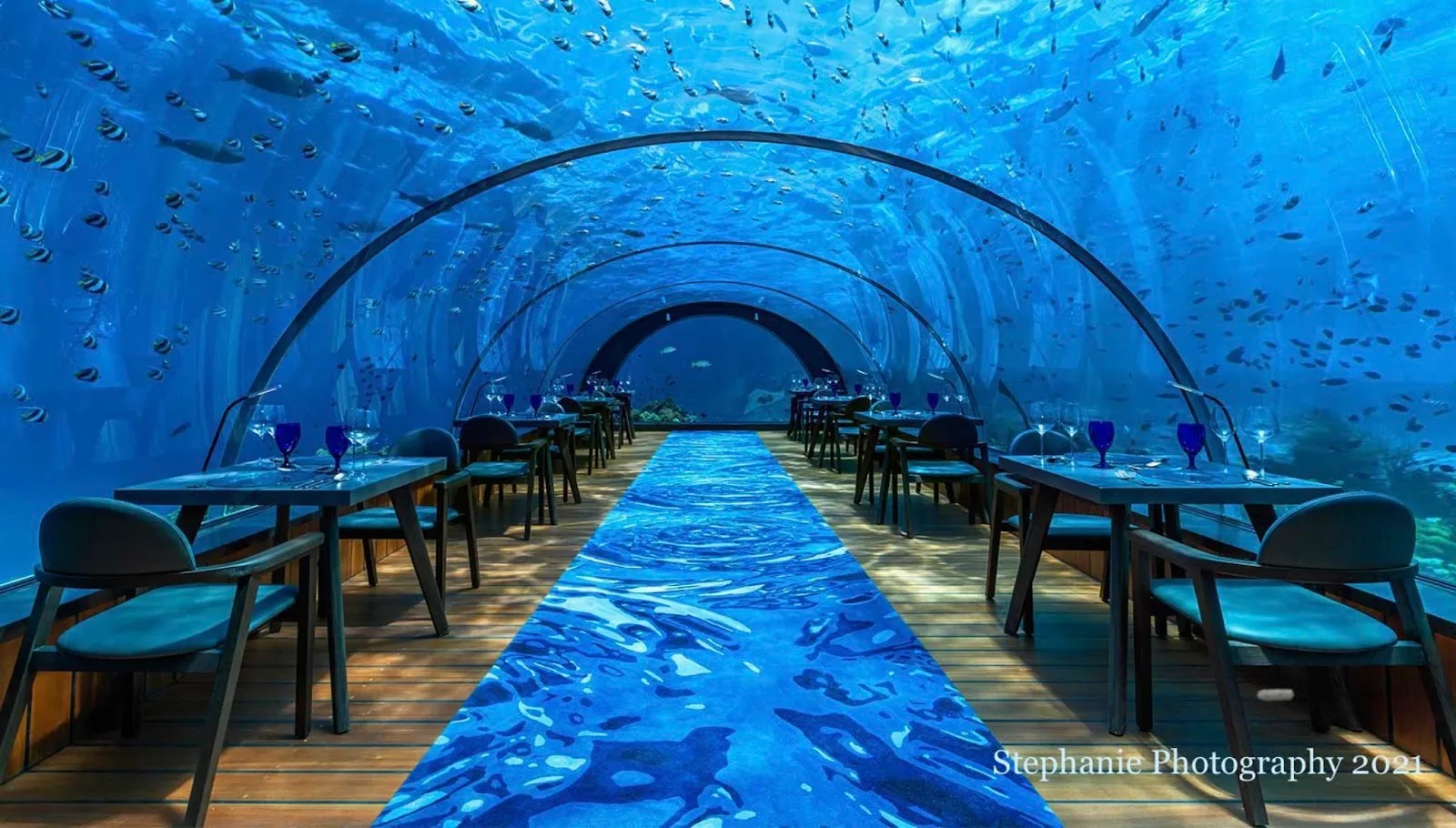 5.8 undersea restaurant, underwater cafe in lhaviyani atoll