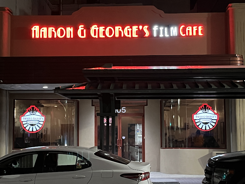 Aaron & George's Film Cafe in El Paso, specialty coffee cafe