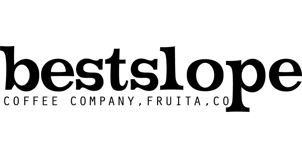 bestslope coffee company logo and text with fruita, colorado location., bestslope coffee company, fruita