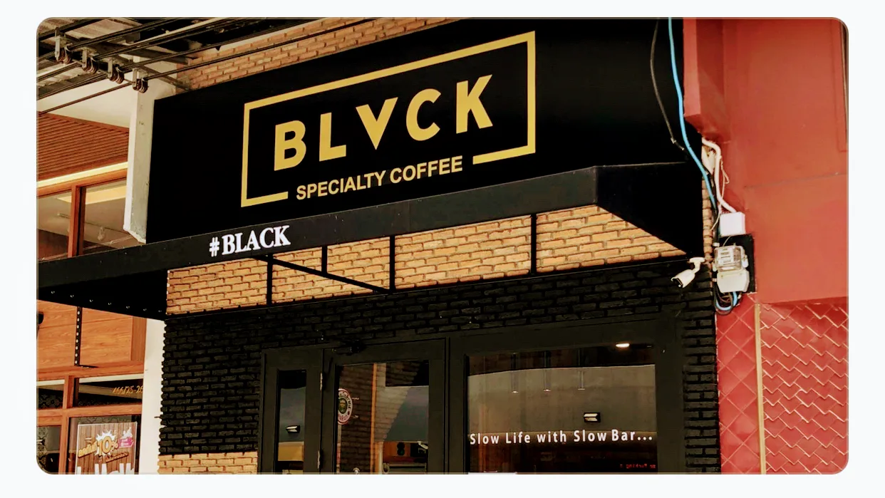 Black Specialty Coffee in Bangkok, specialty coffee cafe