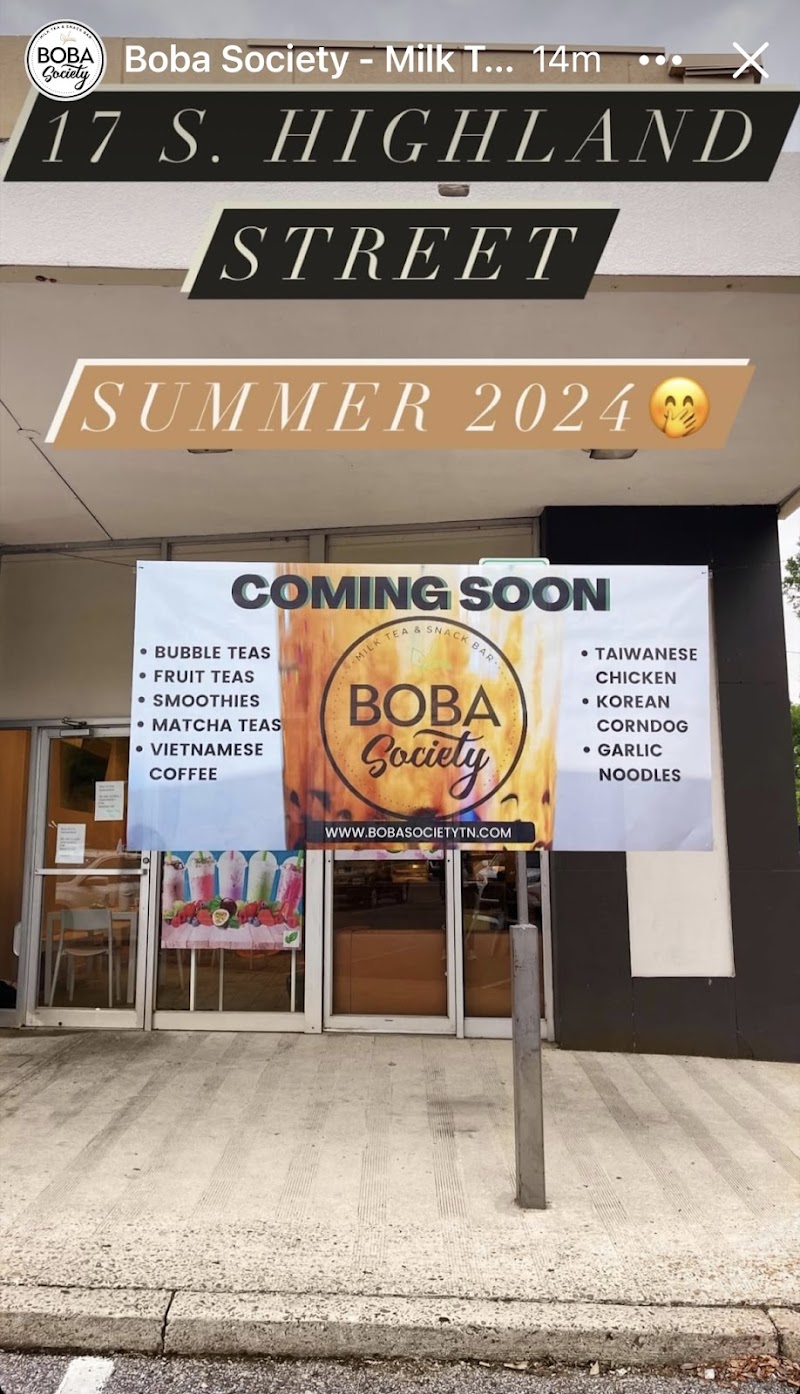 Boba Society Milk Tea & Snack Bar (Bubble Tea) - Memphis (formally Tenn Tea) in Memphis, specialty coffee cafe