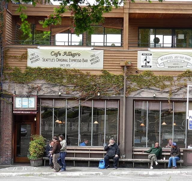 Cafe Allegro in Seattle, specialty coffee cafe