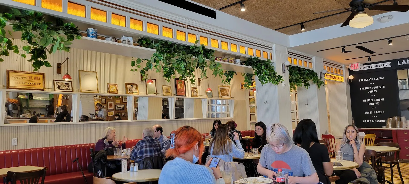 Cafe Landwer Audubon Circle in Boston, specialty coffee cafe