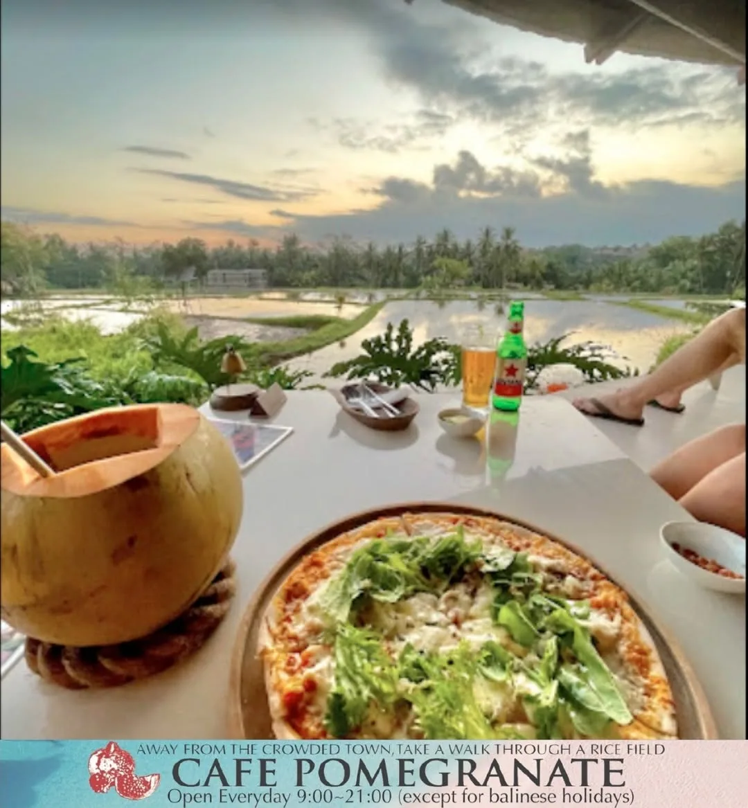 Cafe Pomegranate in Ubud, specialty coffee cafe