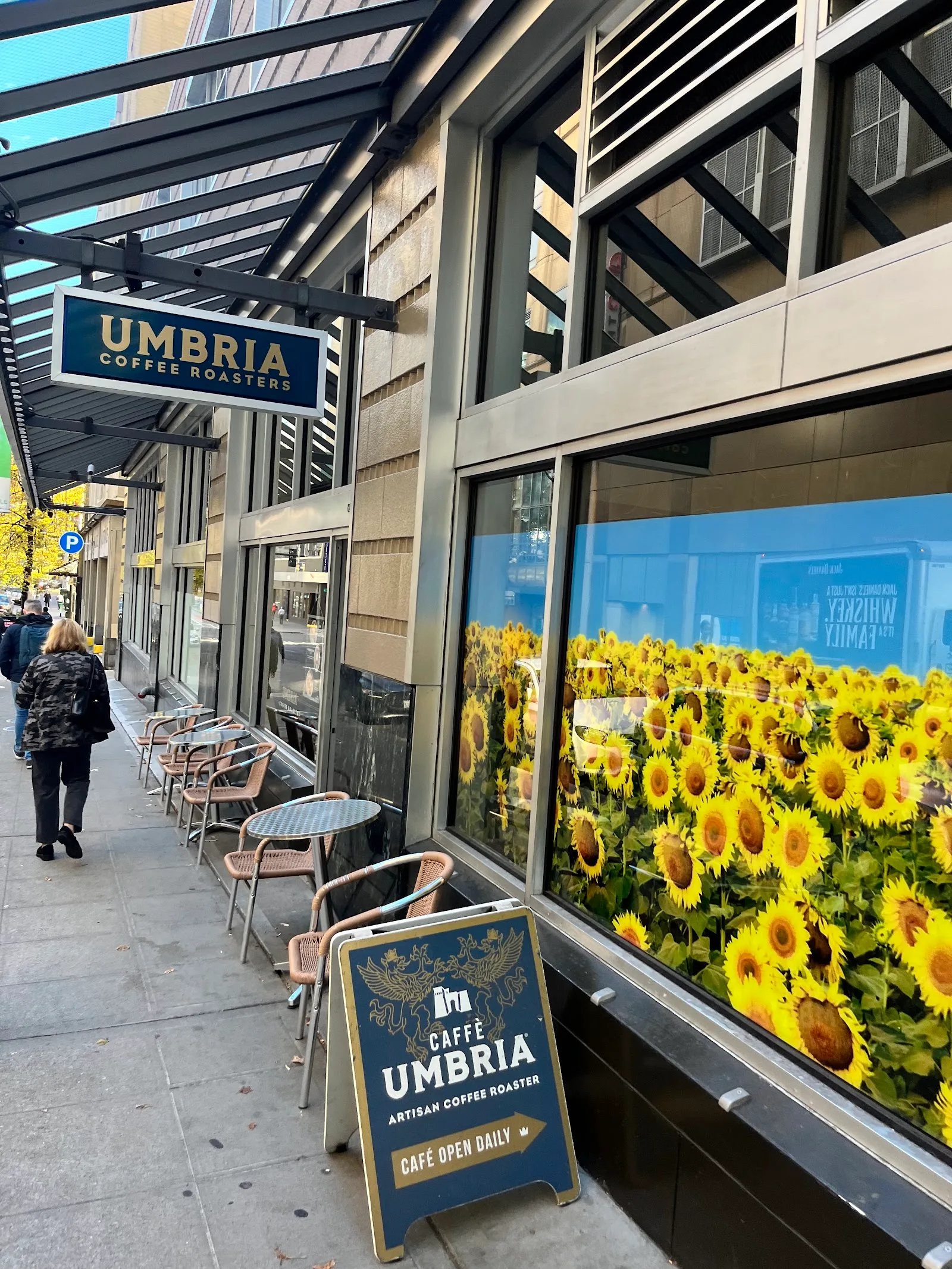 Caffe Umbria Olive Way in Seattle, specialty coffee cafe
