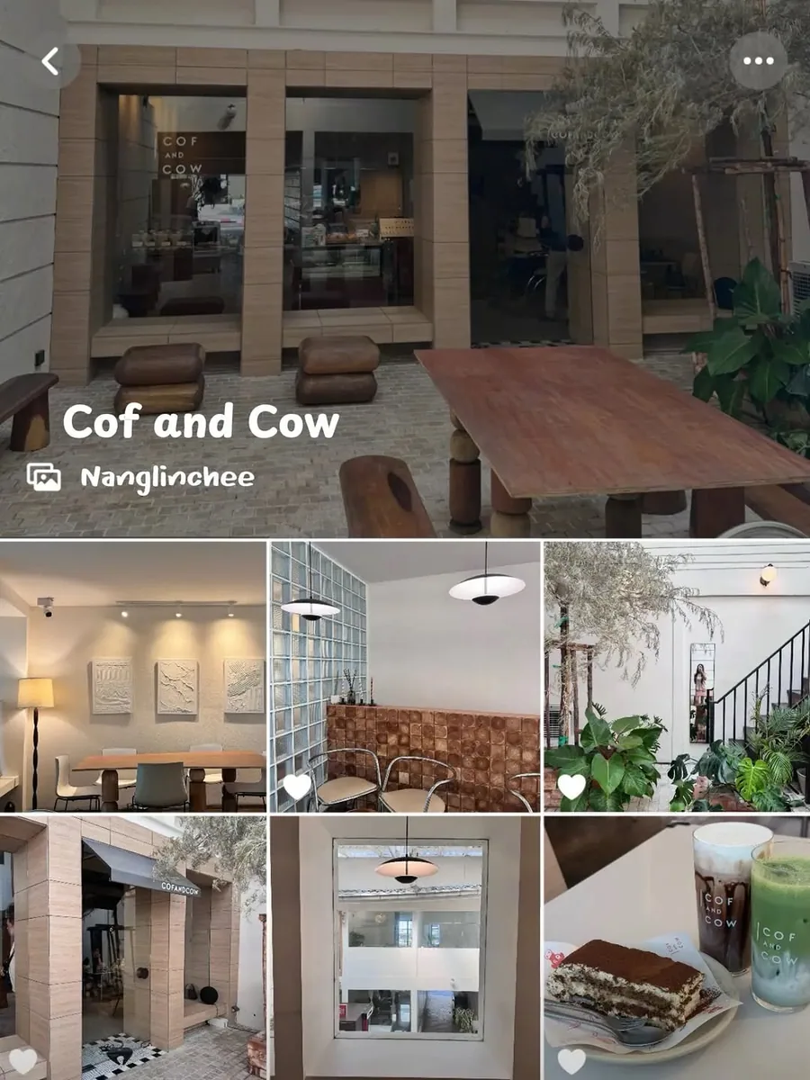 COF AND COW at NANGLINCHEE (Coffee shop) (via instagram)