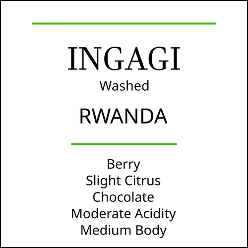 rwanda ingagi medium roast coffee coffee by pebble and pine coffee