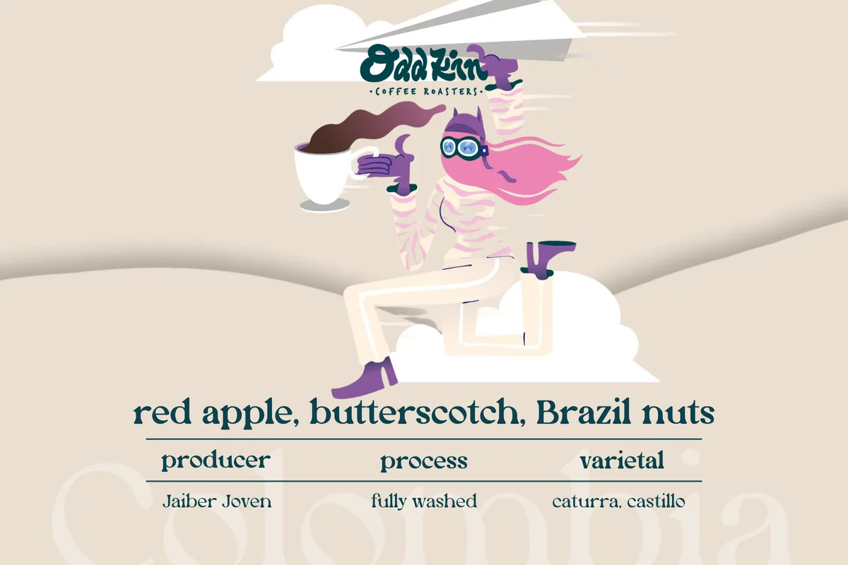 aguas claras, colombia coffee by oddkin coffee roasters