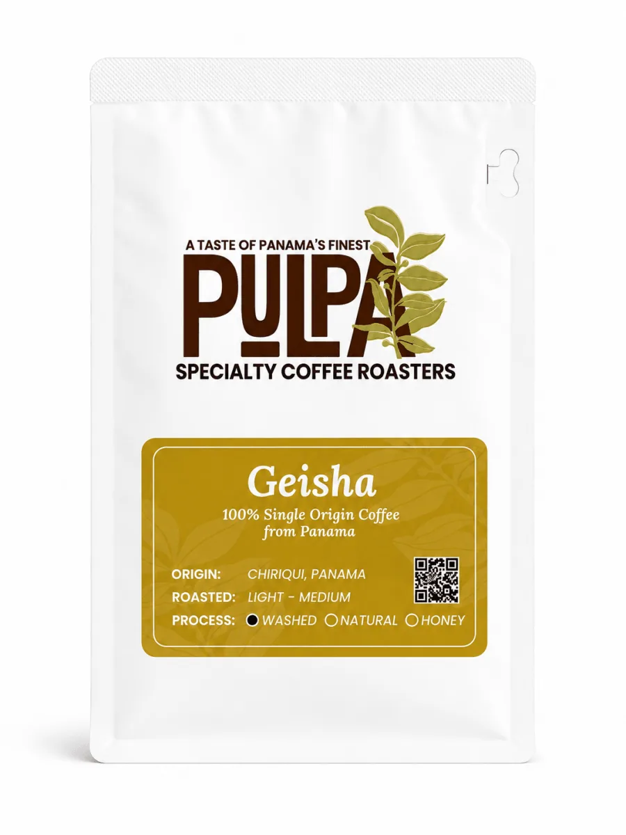 panama geisha washed single origin - panama coffee by pulpa specialty coffee - roastery & coffee lab