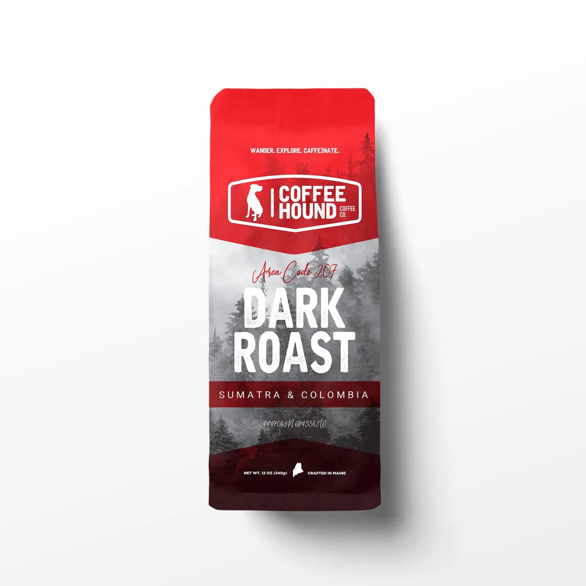 area code 207: dark roast coffee coffee by coffee hound coffee co. at the stadium