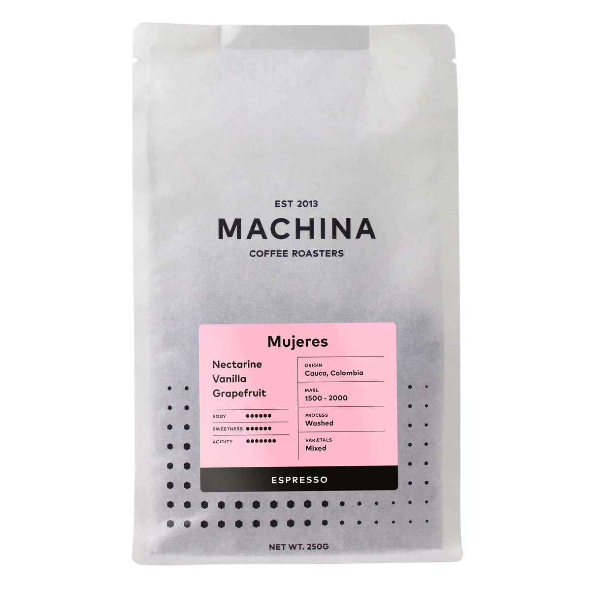 mujeres, colombia - espresso coffee by machina coffee - marchmont cafe