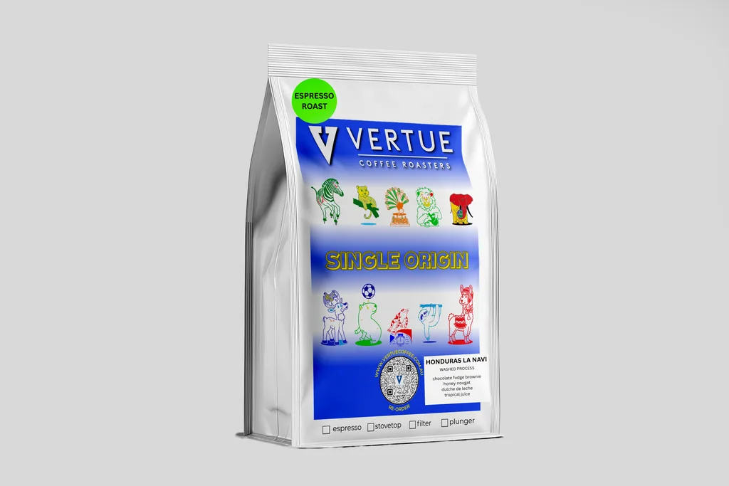 honduras la navi microlot espresso roast coffee by vertue coffee roasters