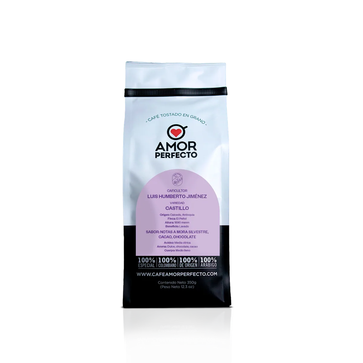 café luis humberto jiménez lavado 350 gr - colombia coffee by amor perfecto