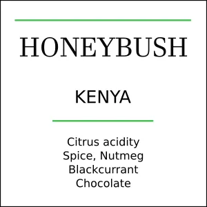kenya ab honey bush medium roast - kenya coffee by pebble and pine coffee