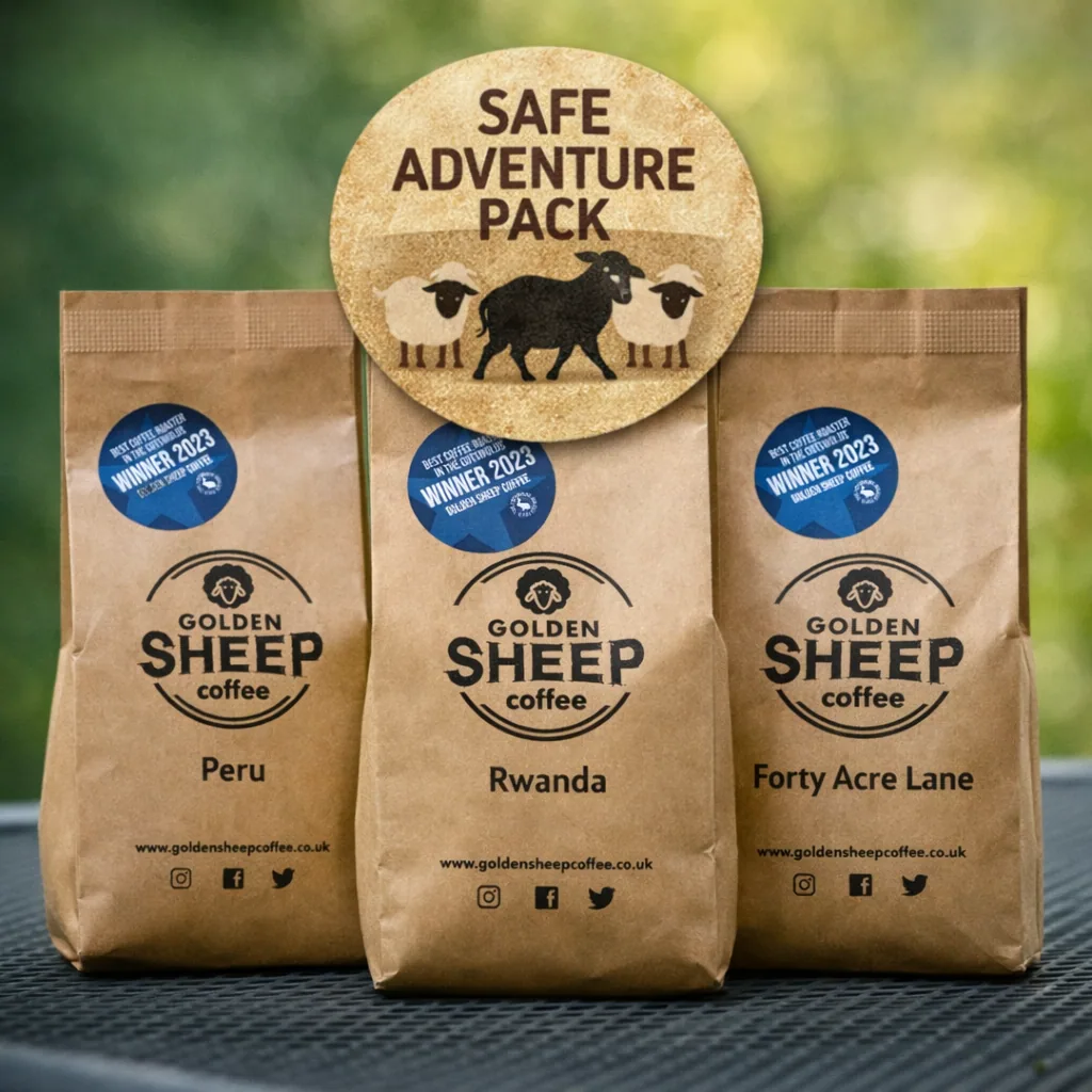 safe adventure pack coffee by golden sheep coffee