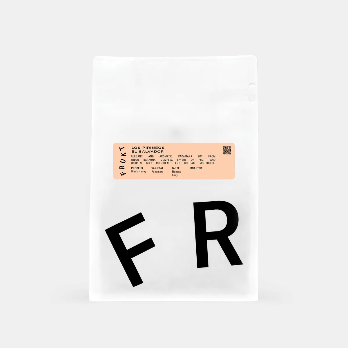 los pirineos black honey pacamara coffee by frukt coffee roasters