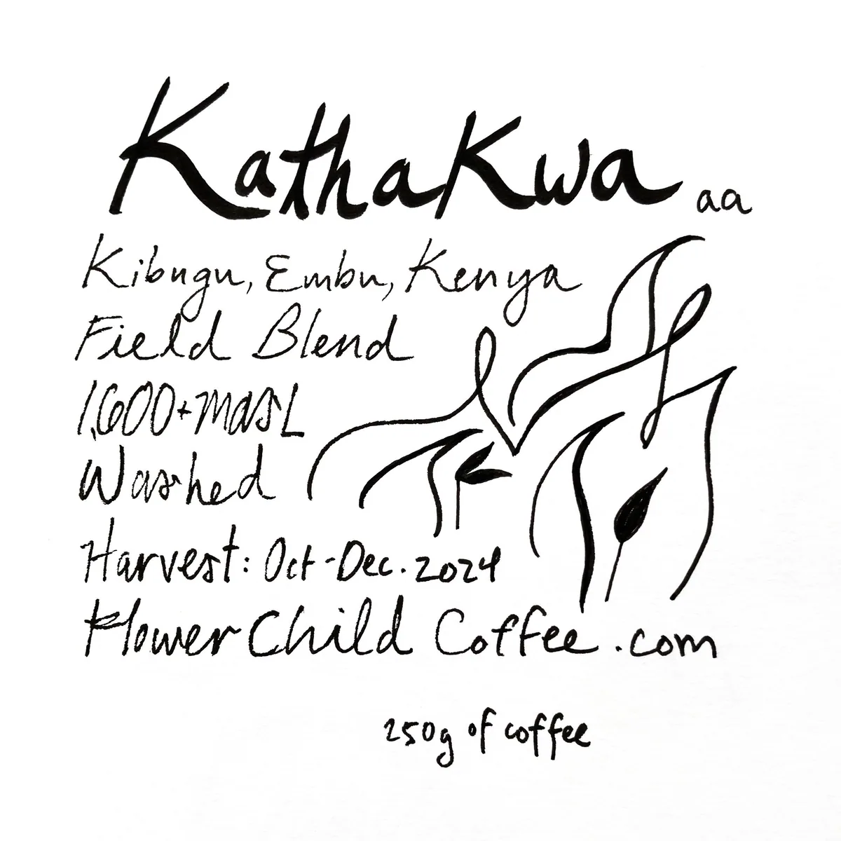 kathakwa - kenya coffee by flower child