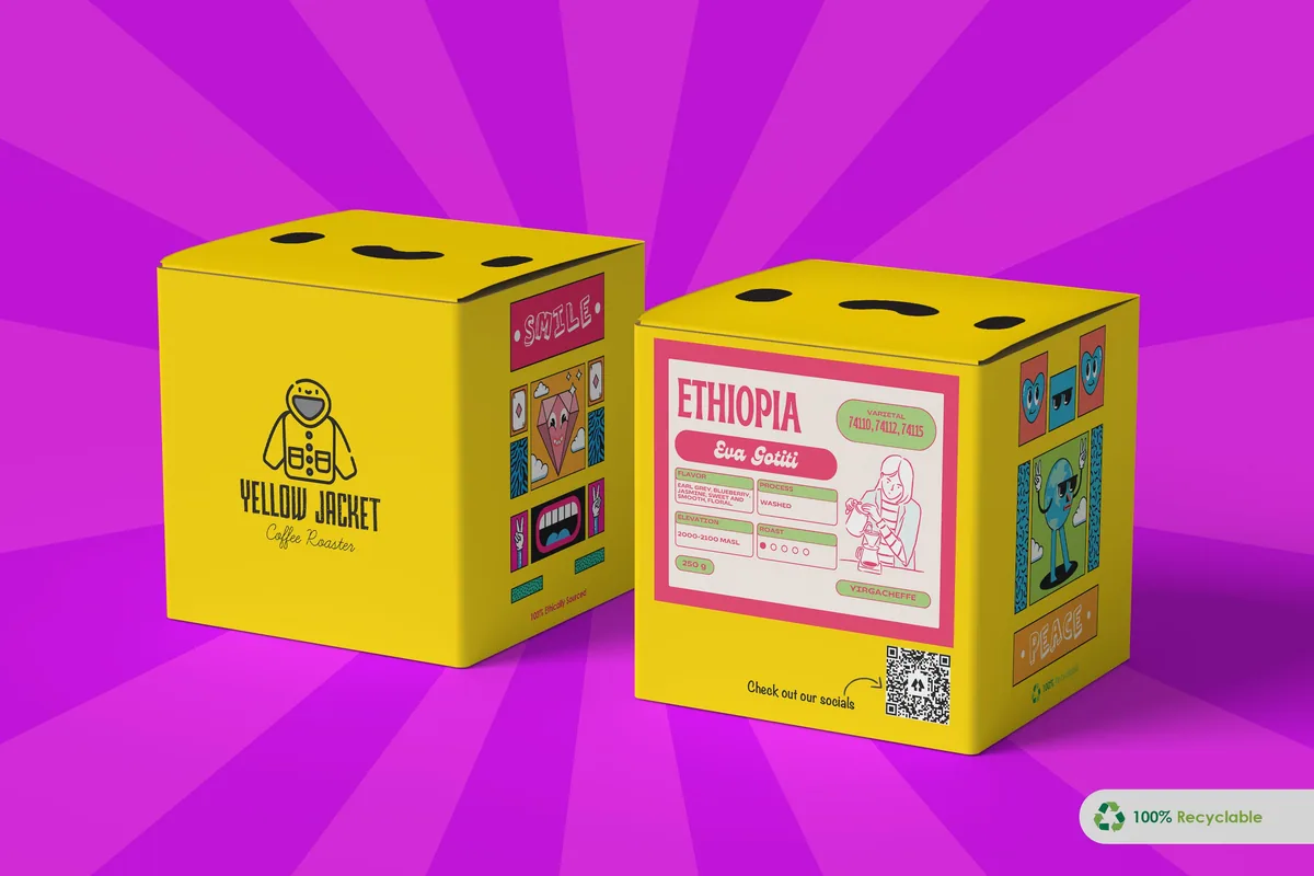 ethiopia - eva gotiti - washed coffee by yellow jacket coffee roaster