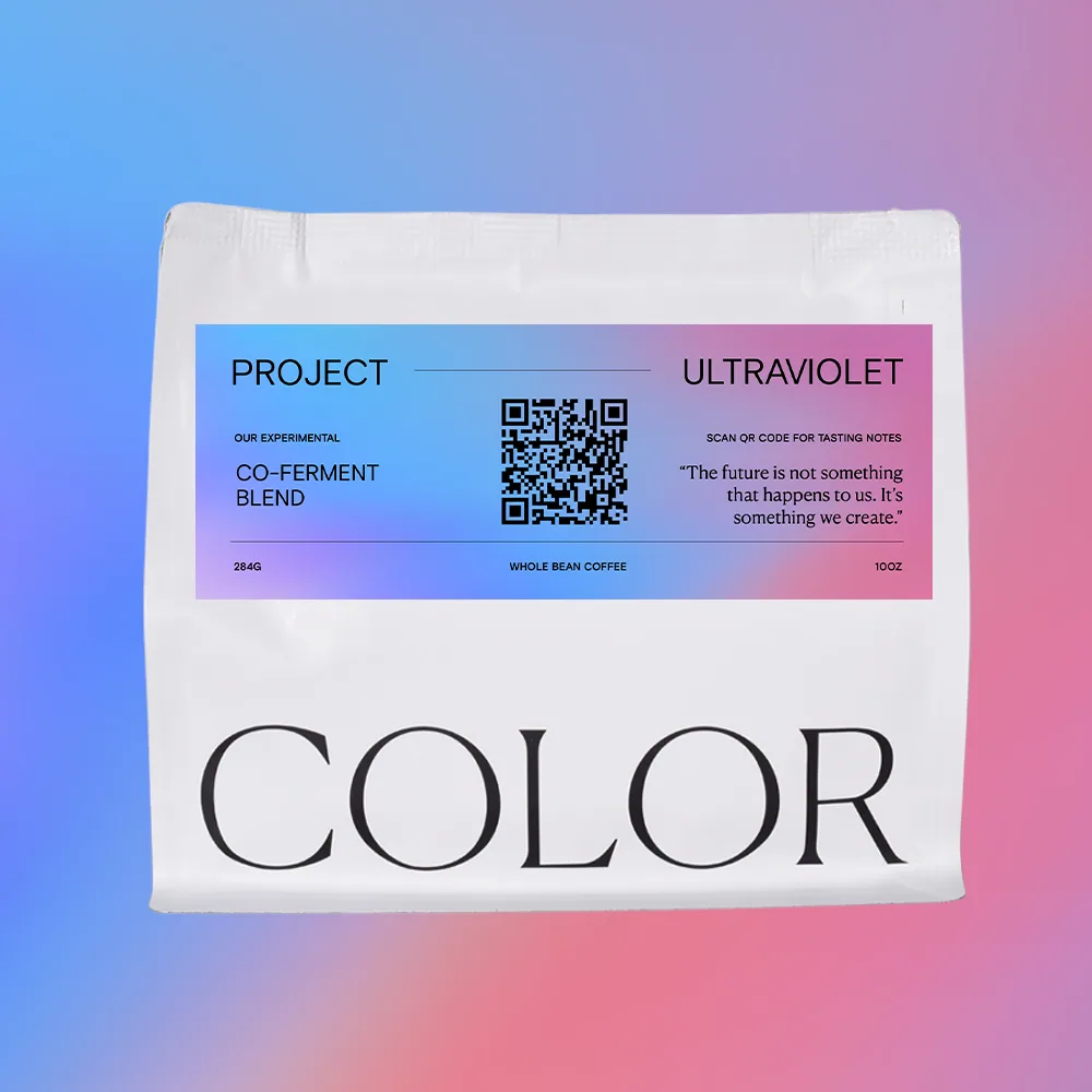 project ultraviolet (our co-ferment blend) - 1.0 roast date 3/23 coffee by color coffee roasters