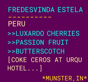 fredesvinda estela - peru coffee by botz coffee
