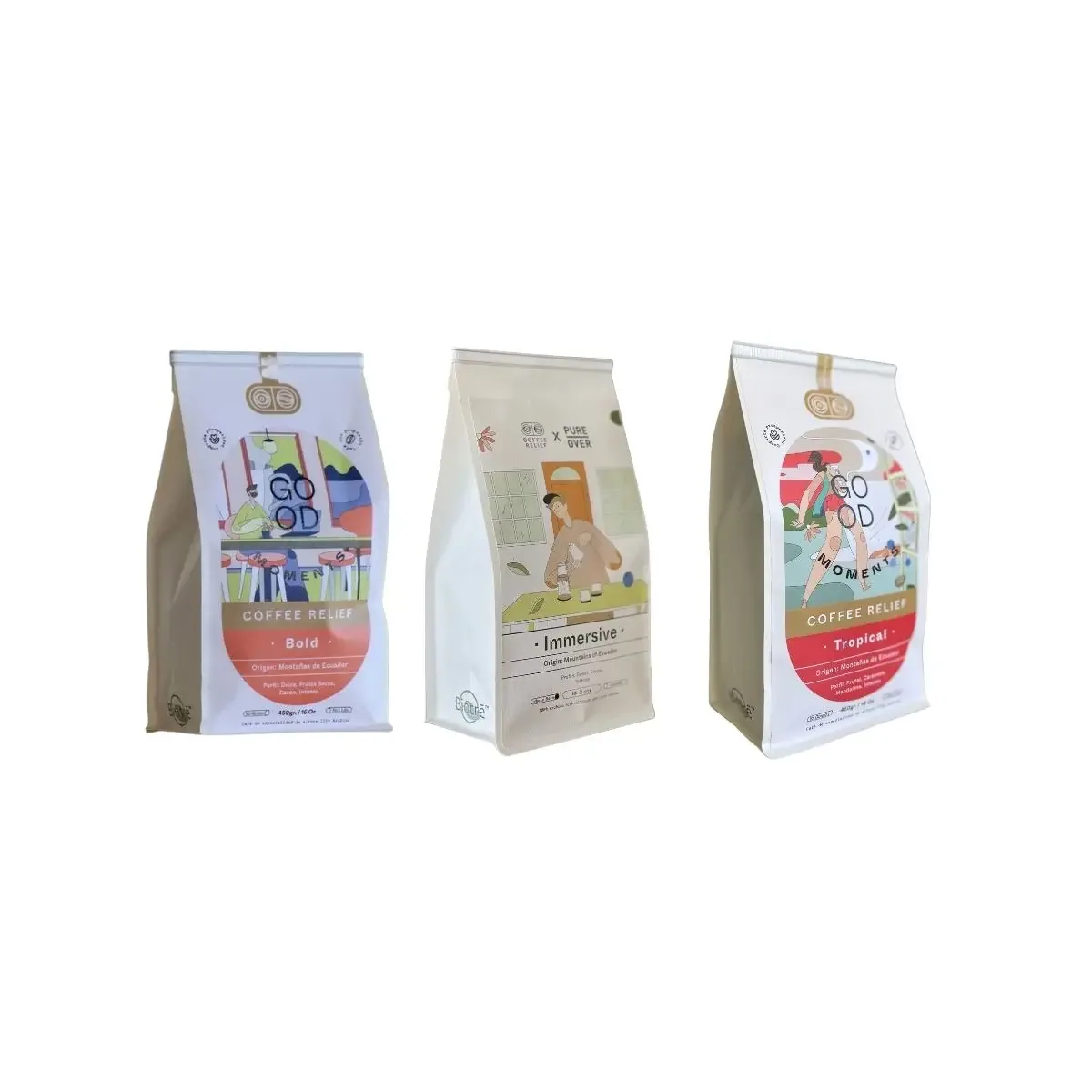 origin collection - ecuador coffee by coffee relief - specialty coffee shop & roasters - café de especialidad