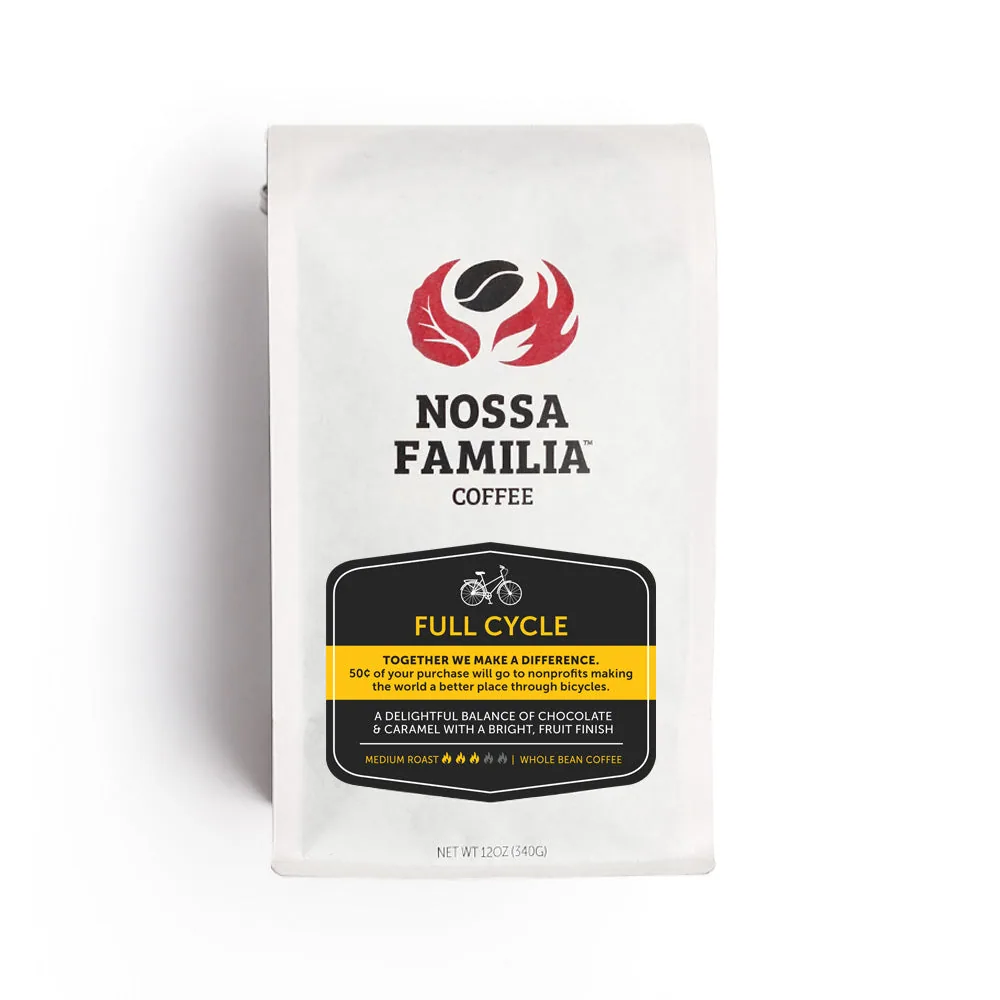 full cycle 3.25lb ground french press coffee by nossa familia coffee