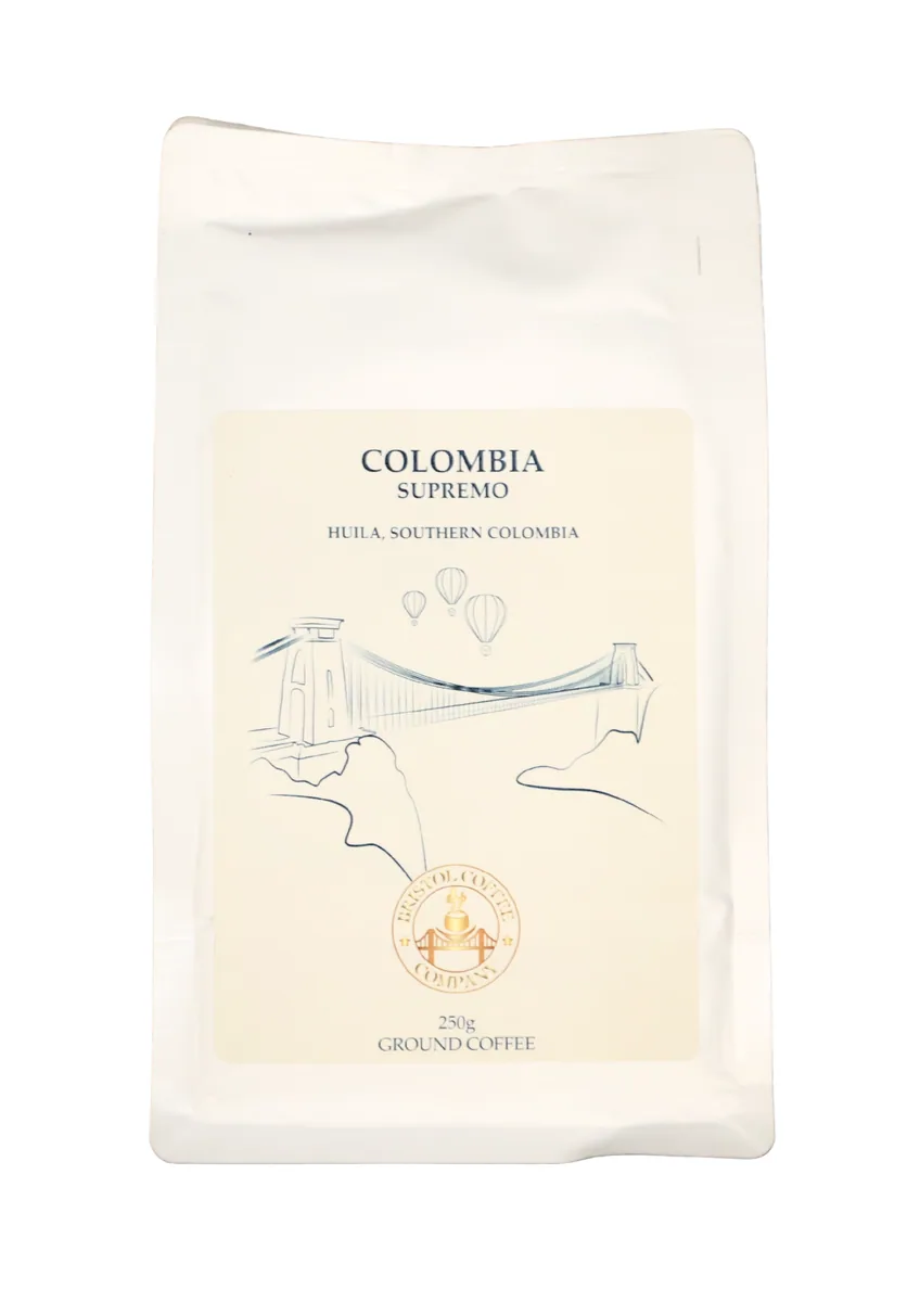 columbia supremo coffee by bristol coffee company ltd