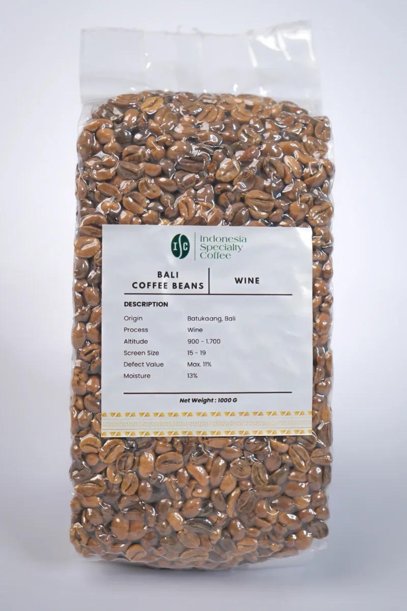 bali wine green coffee beans - indonesia coffee by pt. indonesia specialty coffee