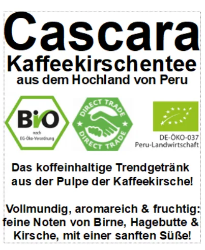 cascara kaffeekirschentee coffee by koffietied röstkaffee