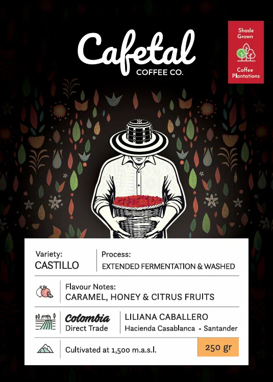 castillo fermented coffee beans - colombia coffee by cafetal coffee co.