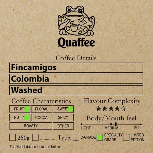 colombian fincamigos typica washed - colombia + indonesia coffee by quaffee, coffee roastery