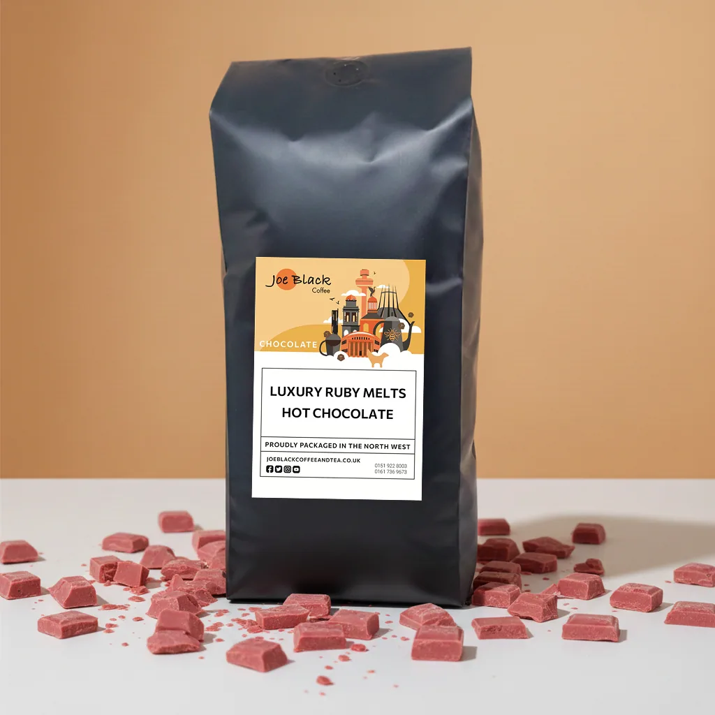 luxury ruby melts hot chocolate coffee by joe black coffee roasters