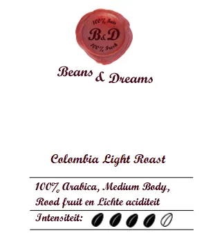 colombia light roast coffee by bean.bar