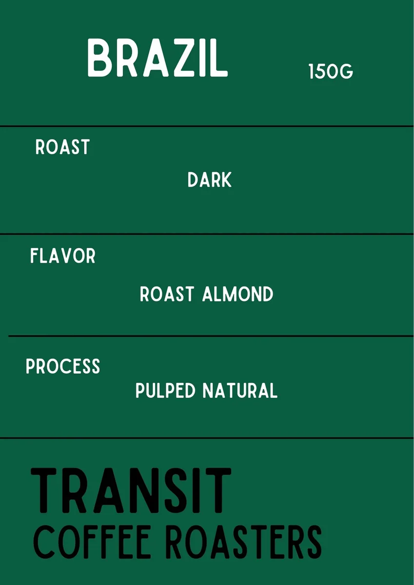 brazil ブラジル 深煎150g coffee by transit coffee roasters