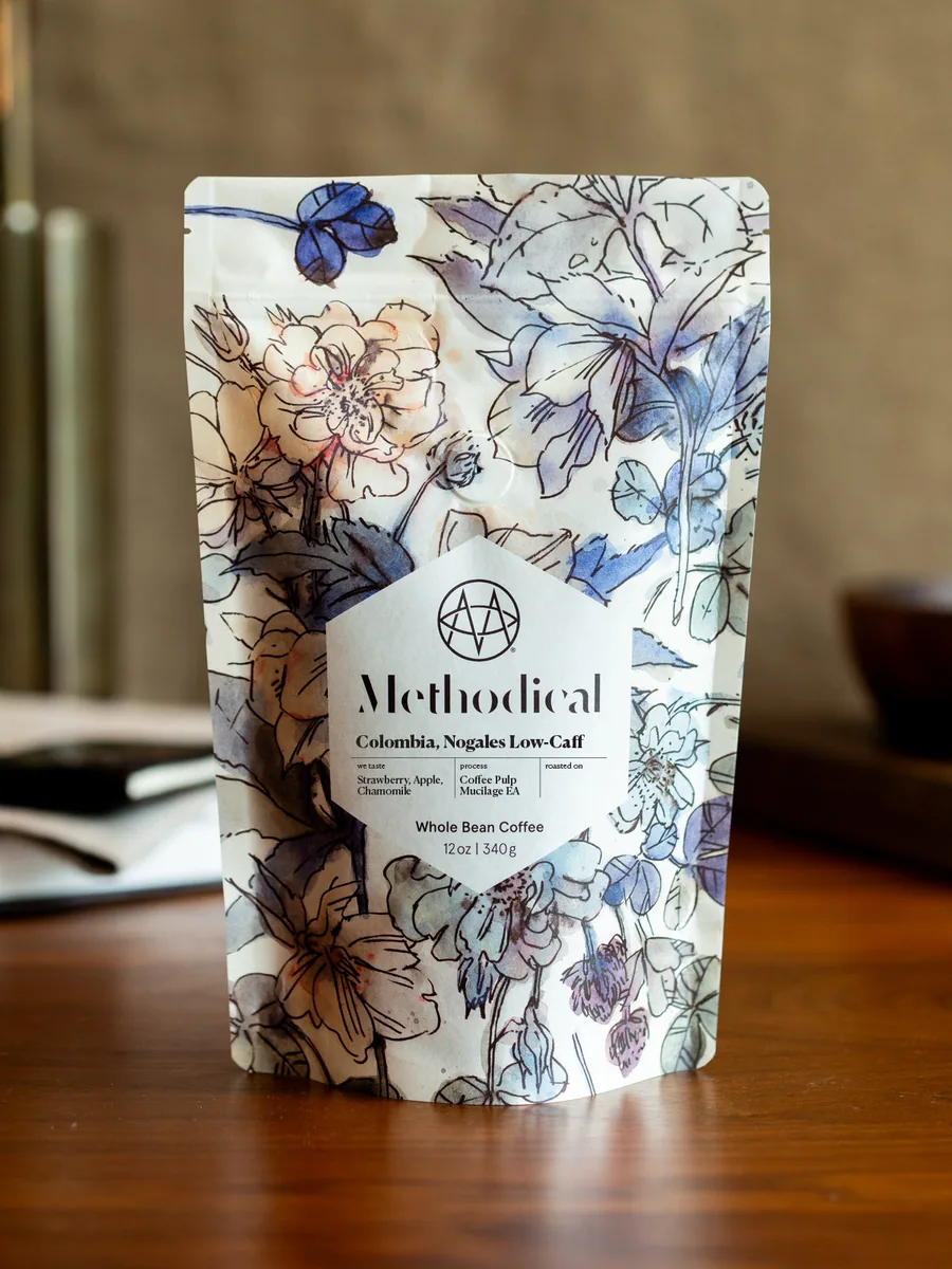 colombia, nogales low-caff coffee by methodical coffee