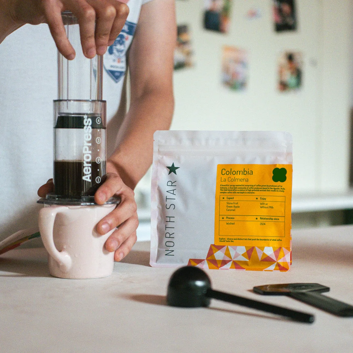 colombia la colmena coffee by north star coffee roasters