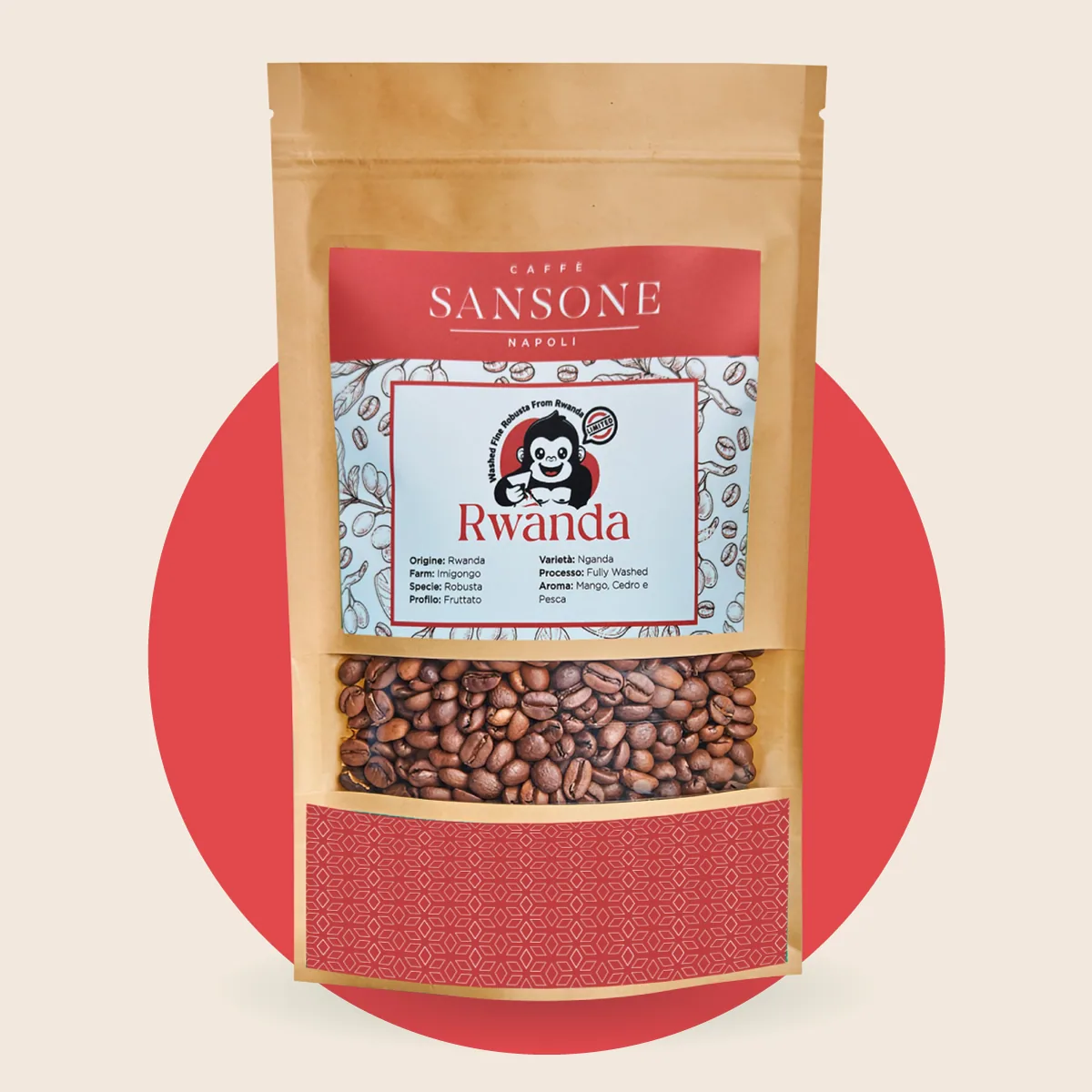 caffè rwanda imigongo - robusta specialty fully washed coffee by sansone coffee artisan microroastery & specialty coffee
