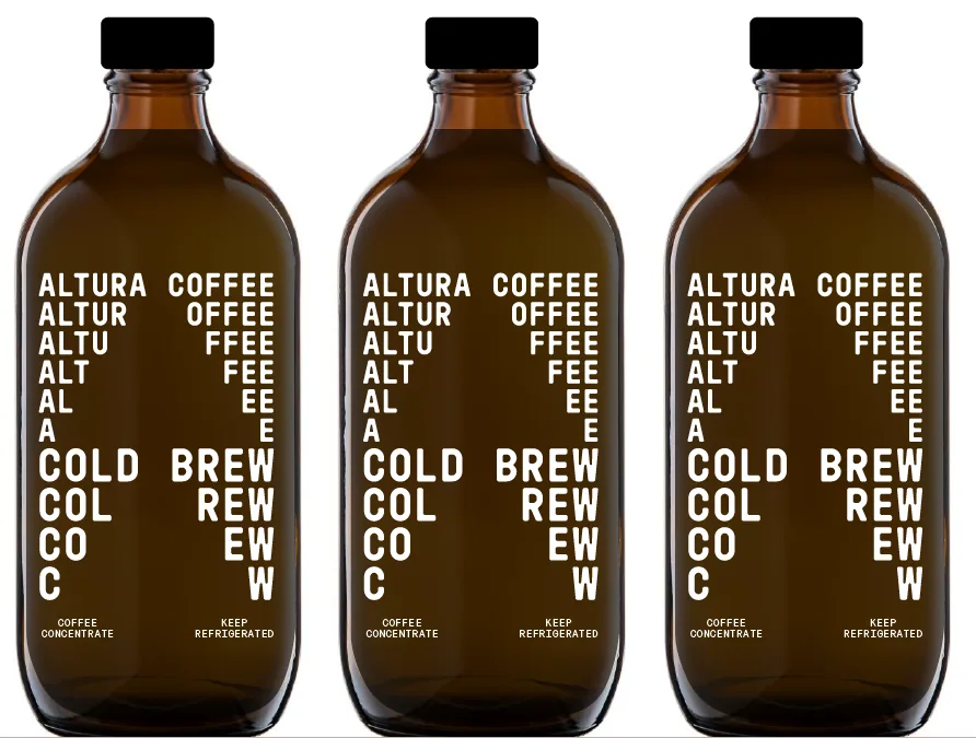 cold brew coffee concentrate coffee by altura coffee
