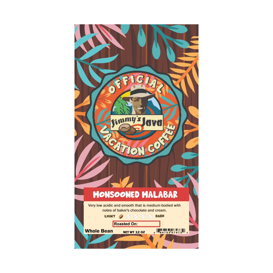 4oz bag of monsoon malabar medium roast coffee coffee by jimmy's java