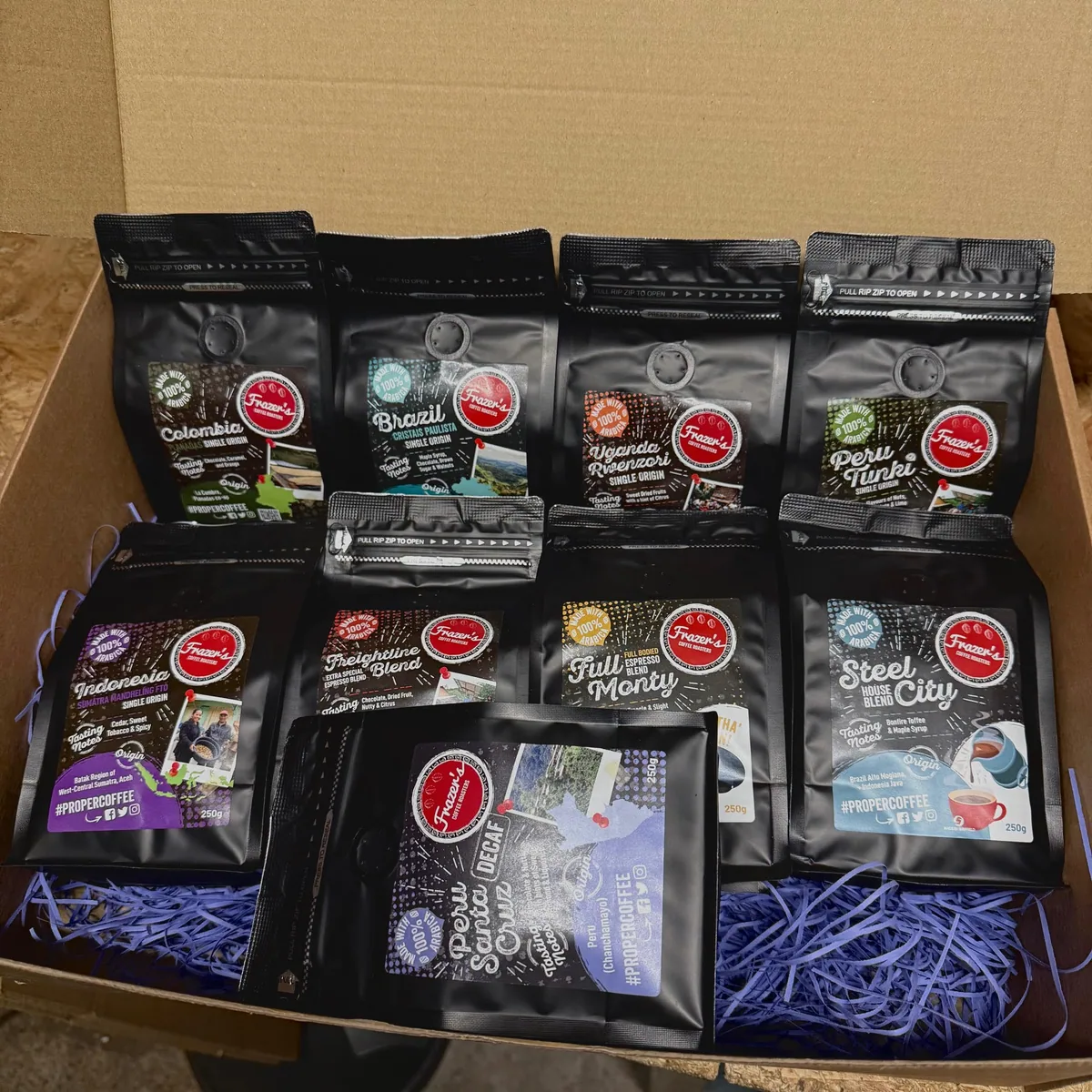 mega box coffee by frazer's coffee roasters