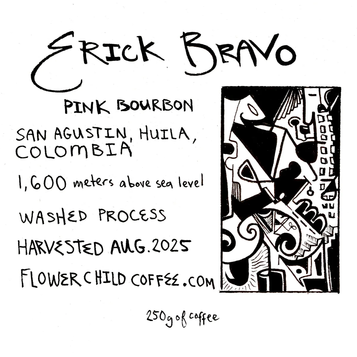 erick bravo - pink bourbon coffee by flower child