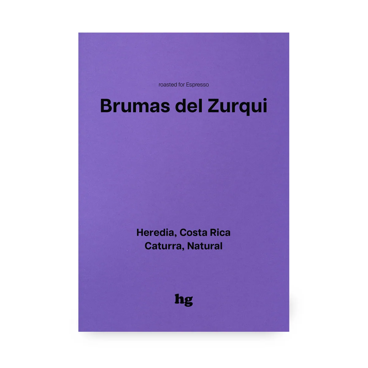 brumas del zurqui, caturra, natural, costa rica #e (in-store) - costa rica coffee by homeground coffee roasters