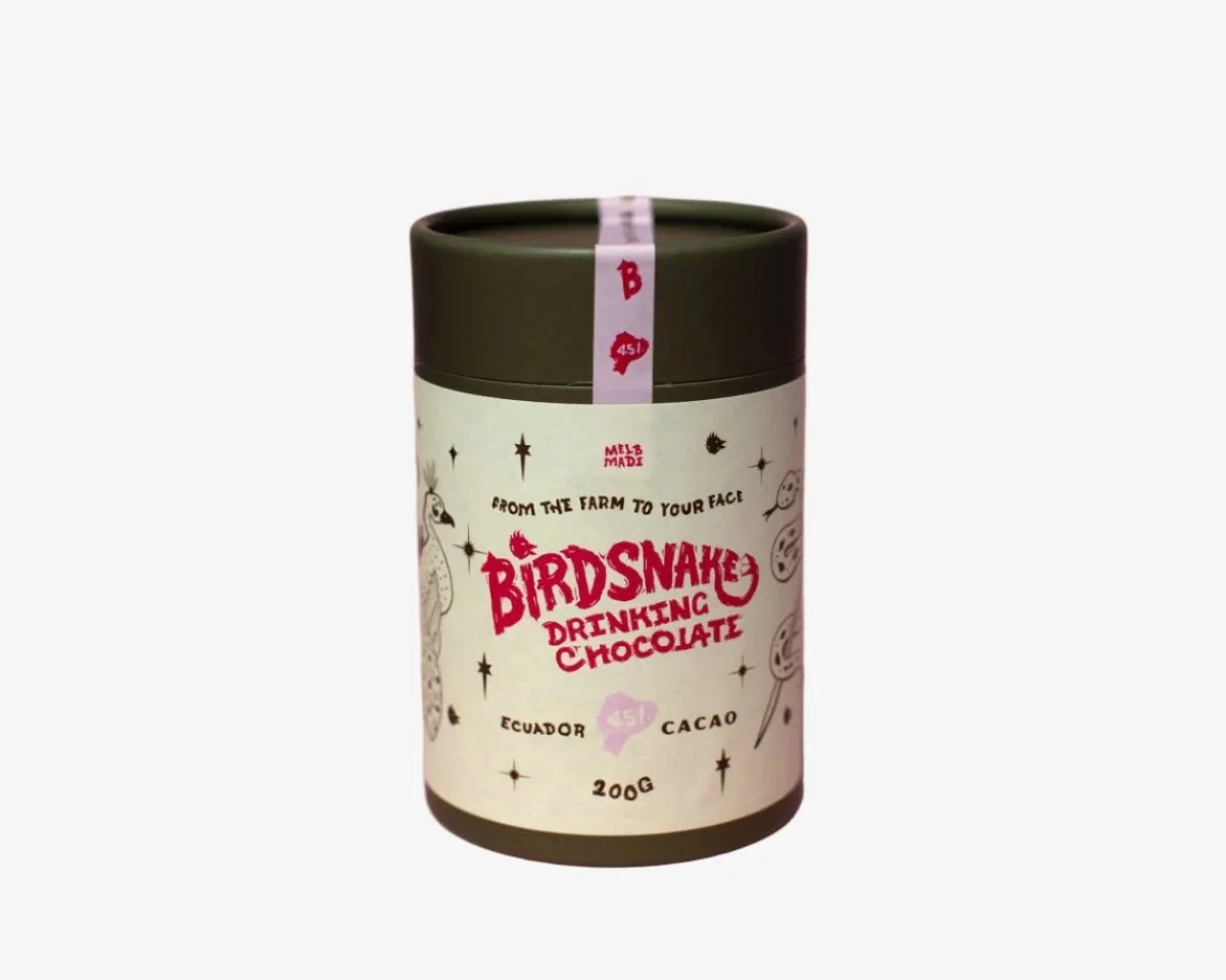 birdsnake drinking chocolate coffee by seven seeds coffee roasters