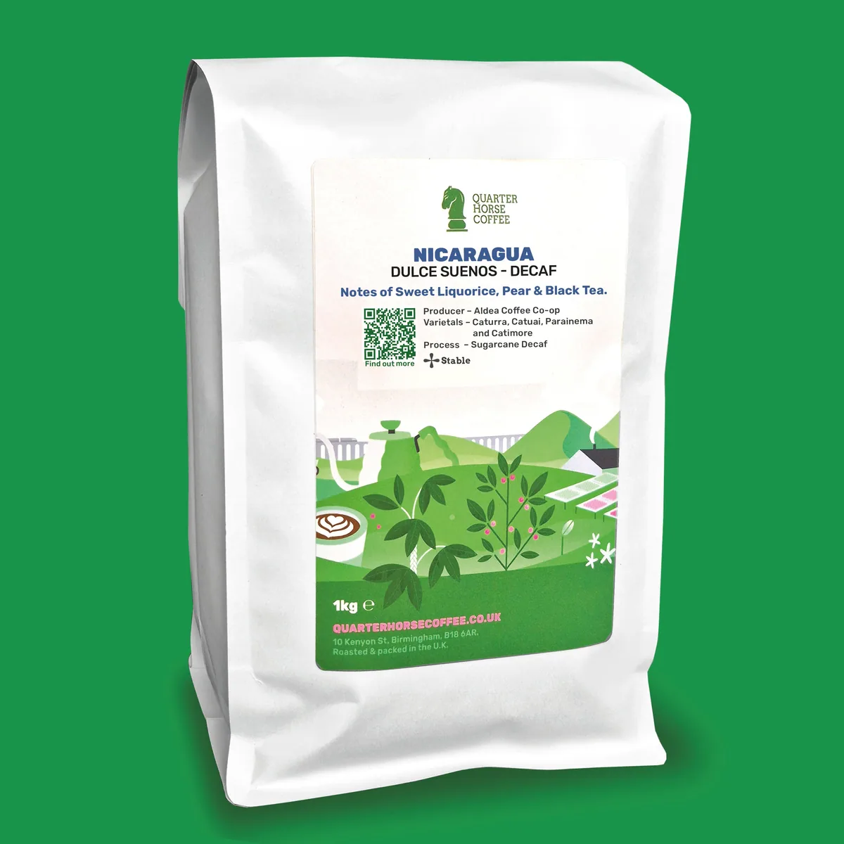 nicaragua dulce suenos decaf - wholesale coffee by quarter horse coffee roasters