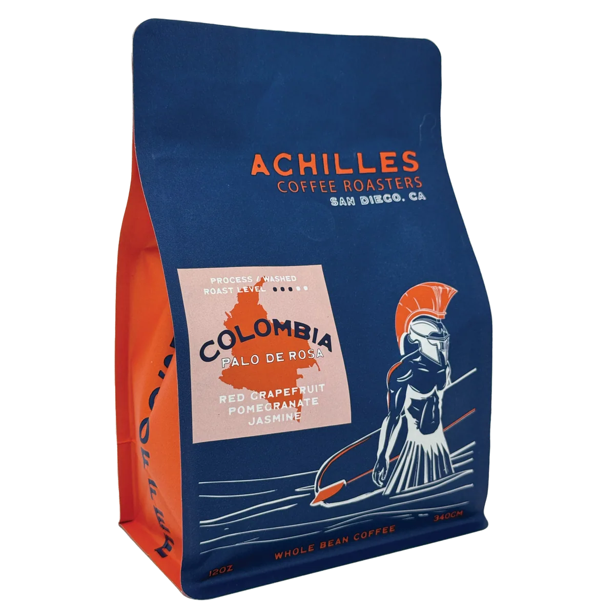 colombia palo de rosa – washed process coffee by achilles coffee solana beach