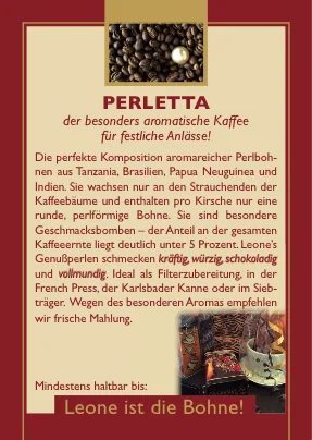perletta coffee by leone caffè