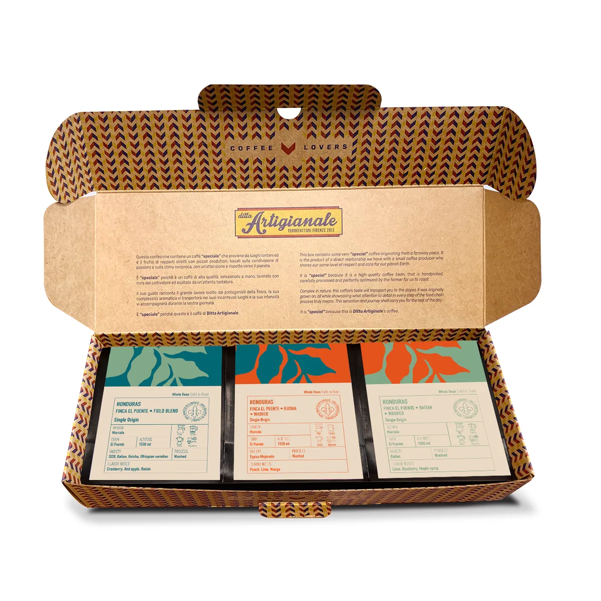 learning box - honduras finca el puente variety - honduras coffee by ditta artigianale via dello sprone specialty coffee