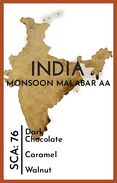 india monsoon malabar aa coffee by wooden hill coffee company limited